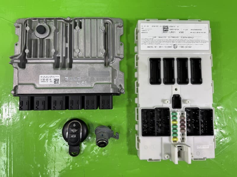 MINI F55 ECU KIT BCM FEM MODULE KEY COOPER D B37B 1.5 DIESEL MANUAL 2014-2020
