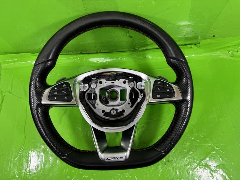 MERCEDES GLC CLASS W253 AMG STEERING WHEEL PADDLE SHIFTS LEATHER 2015-2019