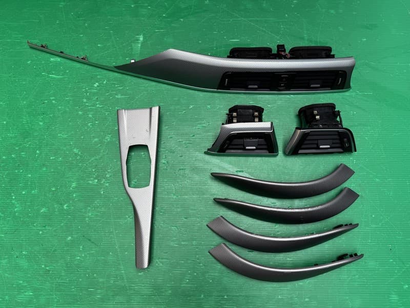 BMW 4 SERIES F36 LCI DASHBOARD INTERIOR TRIMS ALUMINIUM AIR VENTS DOOR 2016-2021